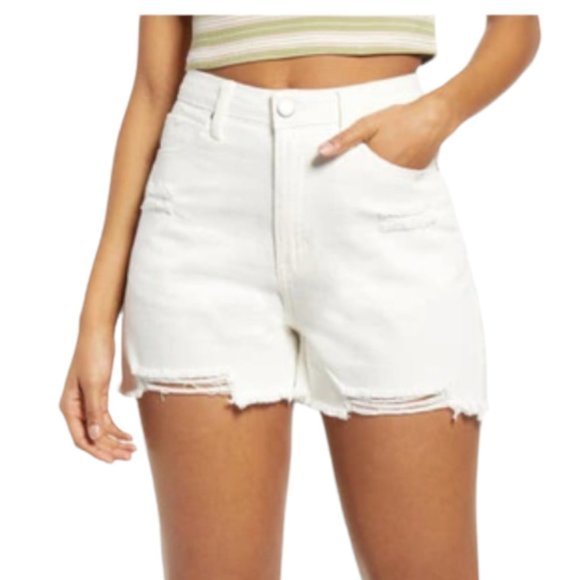 NWOT BP Ripped‎ White Denim Shorts (25) - Picture 8 of 8